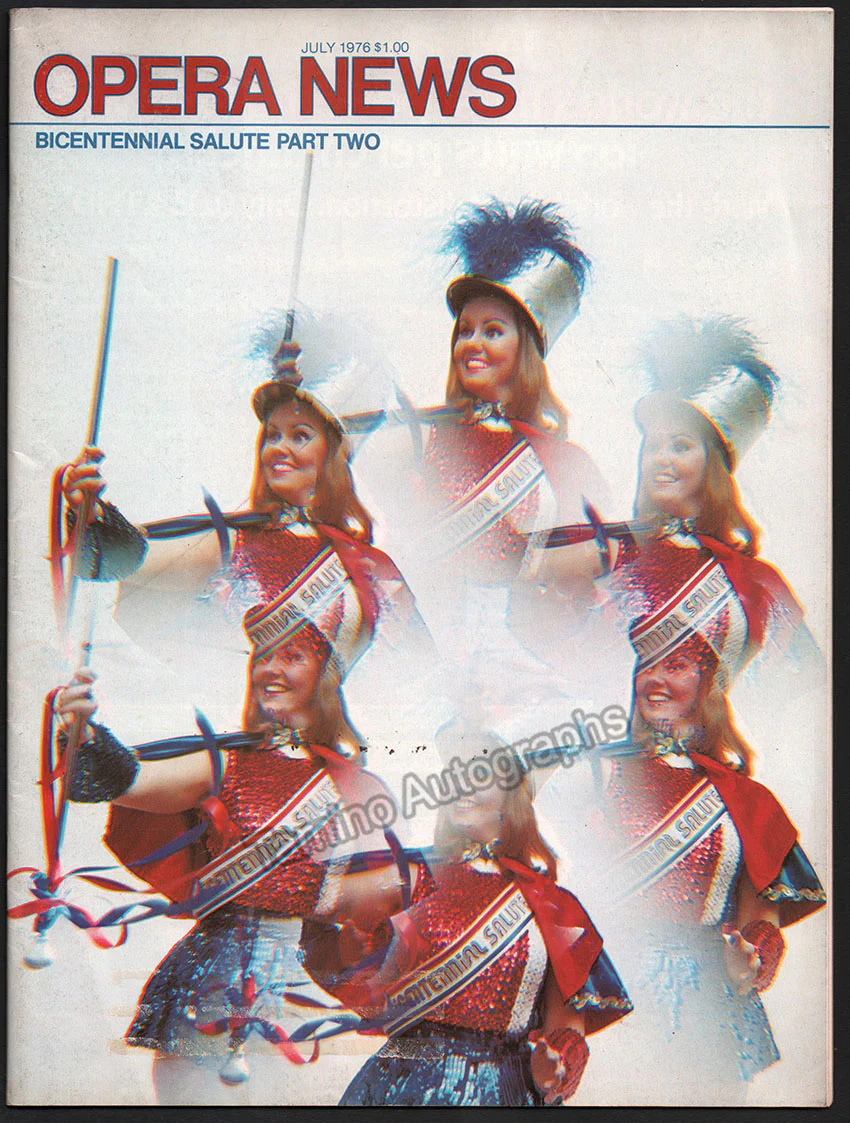 Opera News Magazine - US Bicentennial Issues 1976 (Parts I & II) - Image 2