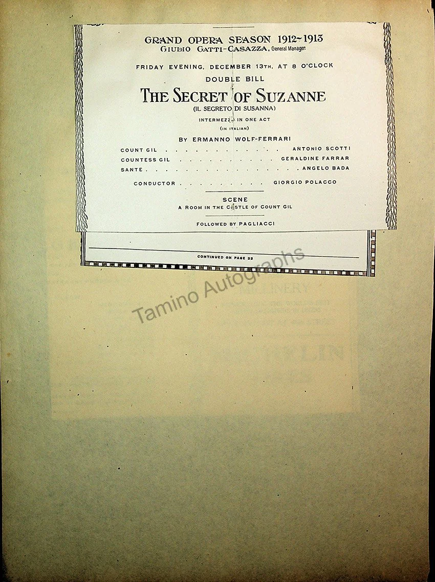 Opera Program Clip Album 1887-1919 - Image 100