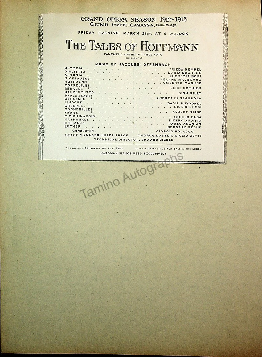 Opera Program Clip Album 1887-1919 - Image 101