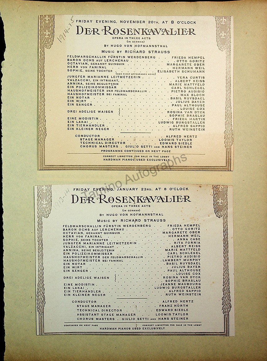 Opera Program Clip Album 1887-1919 - Image 105