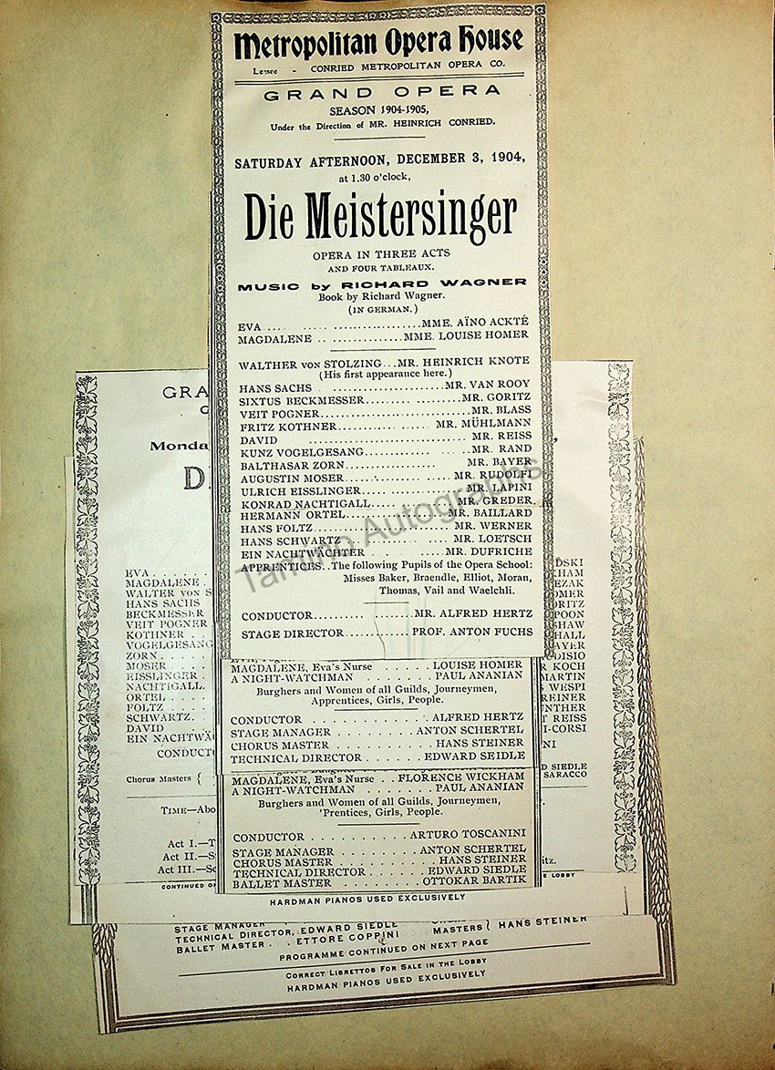 Opera Program Clip Album 1887-1919 - Image 18
