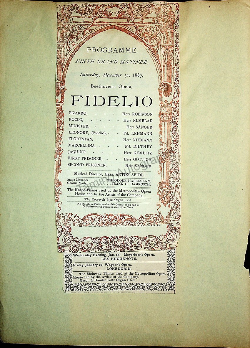 Opera Program Clip Album 1887-1919 - Image 2