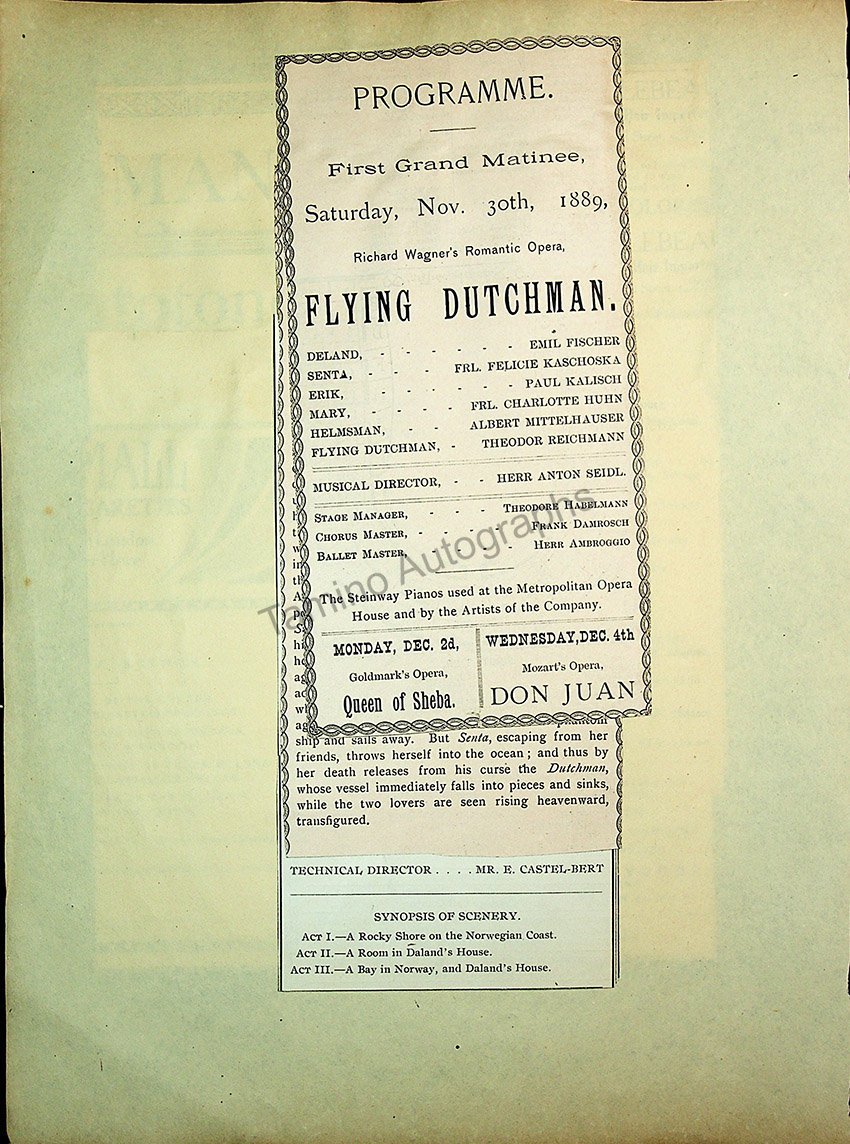 Opera Program Clip Album 1887-1919 - Image 26