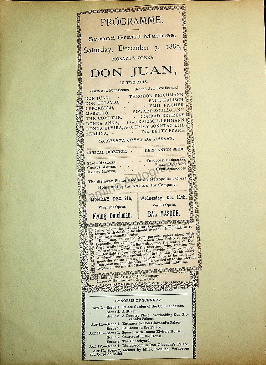 Opera Program Clip Album 1887-1919 - Image 27
