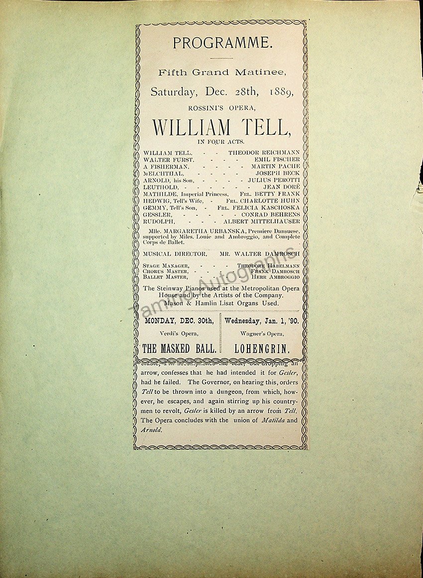 Opera Program Clip Album 1887-1919 - Image 30