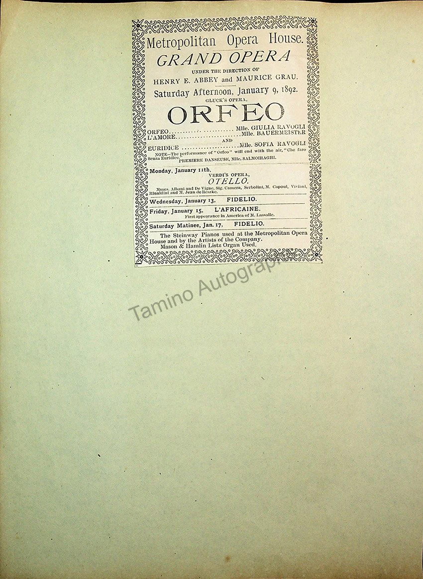 Opera Program Clip Album 1887-1919 - Image 35