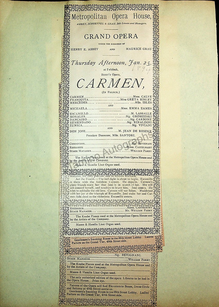 Opera Program Clip Album 1887-1919 - Image 38