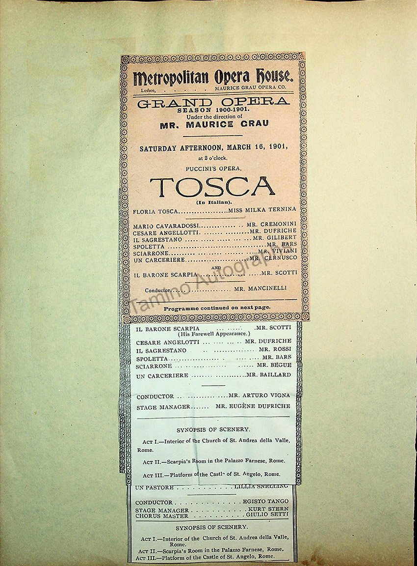 Opera Program Clip Album 1887-1919 - Image 49