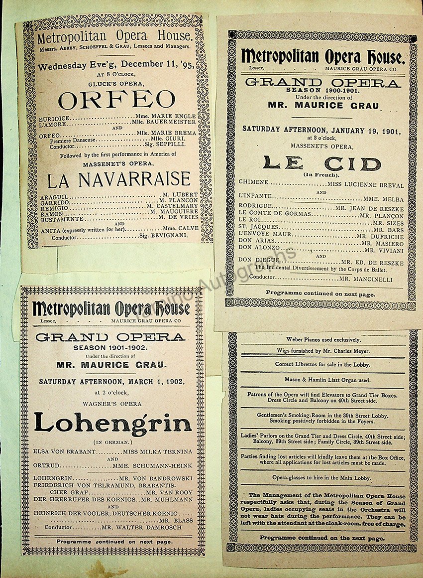 Opera Program Clip Album 1887-1919 - Image 51