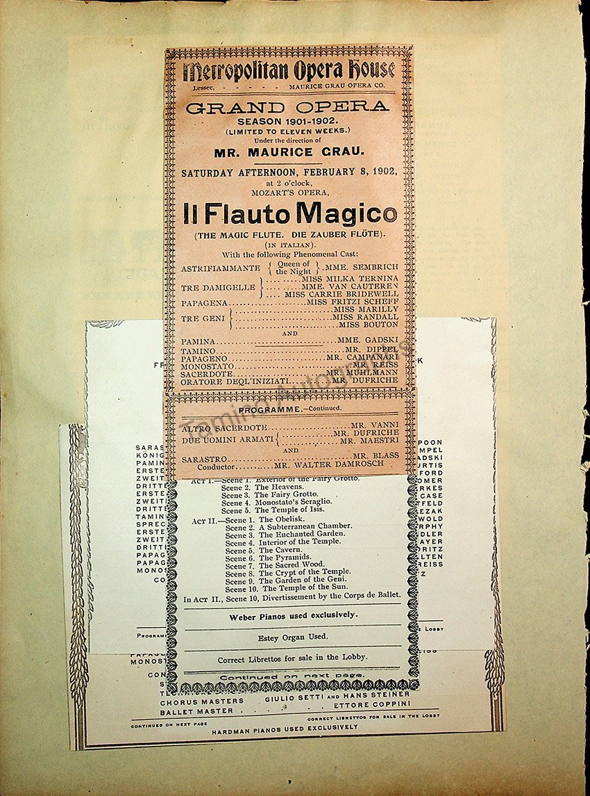 Opera Program Clip Album 1887-1919 - Image 54