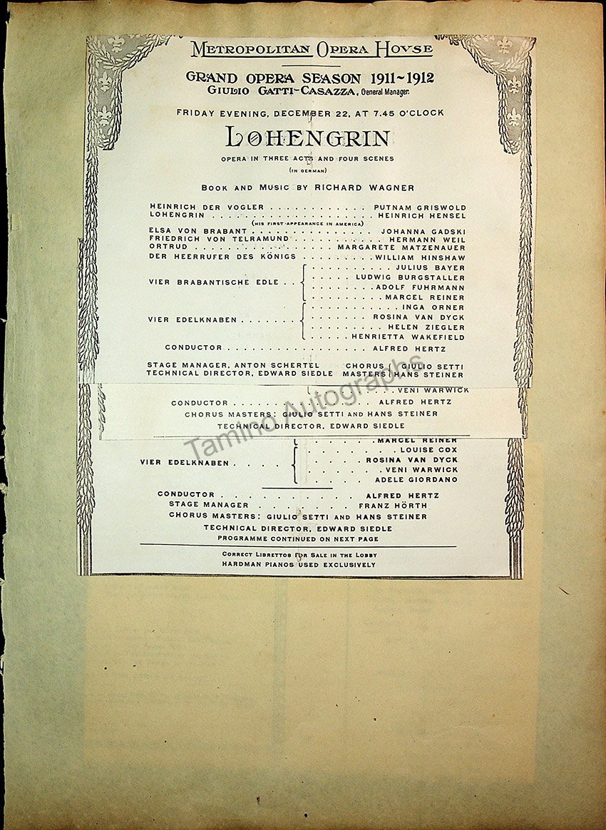 Opera Program Clip Album 1887-1919 - Image 55