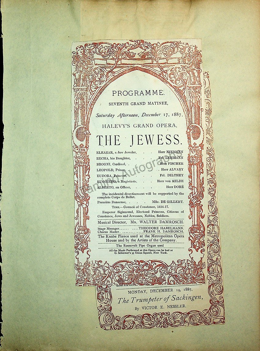 Opera Program Clip Album 1887-1919 - Image 6