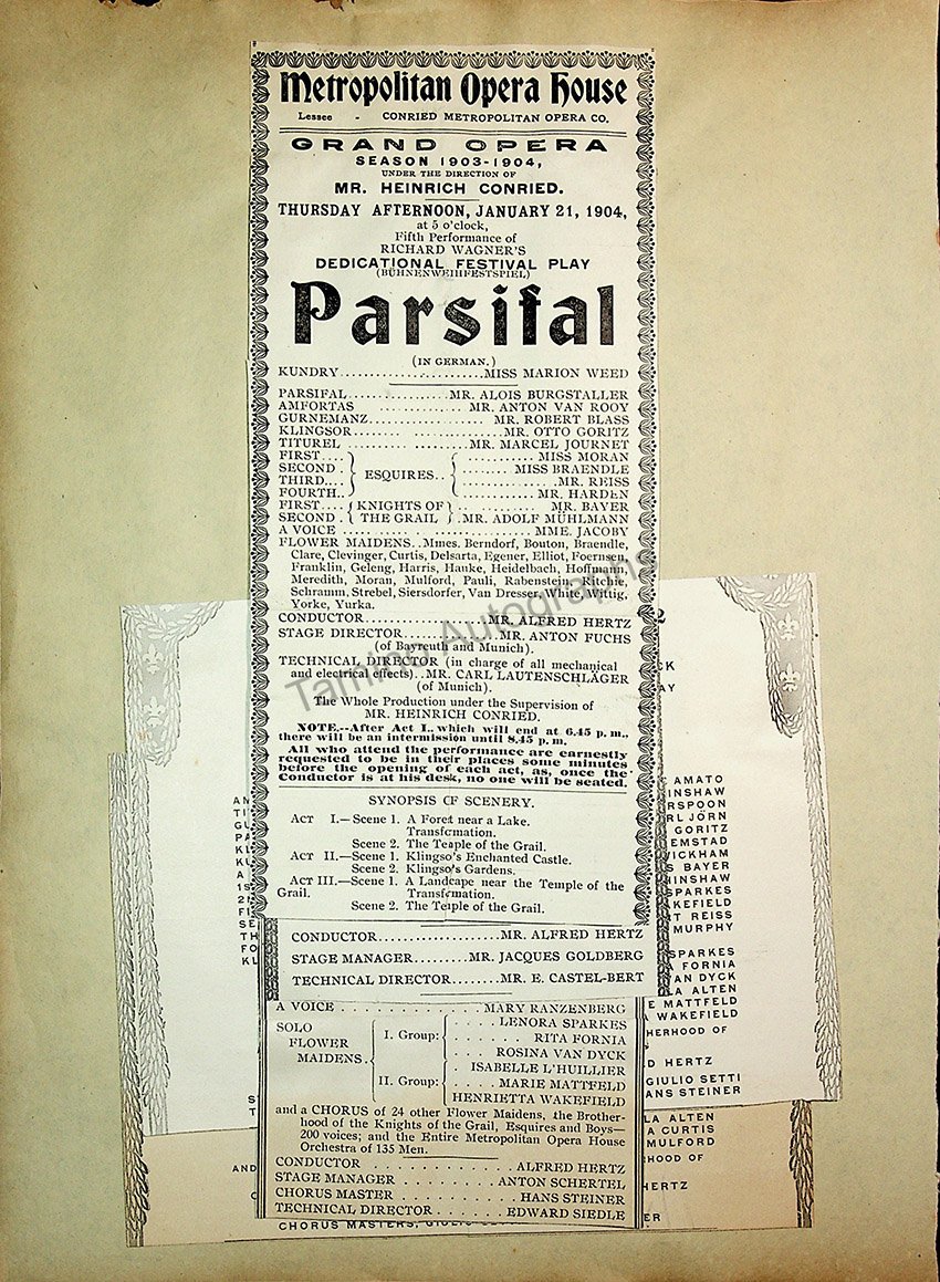 Opera Program Clip Album 1887-1919 - Image 61