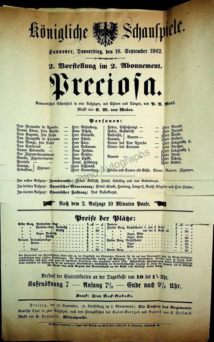 Opera Program Clip Album 1887-1919 - Image 62