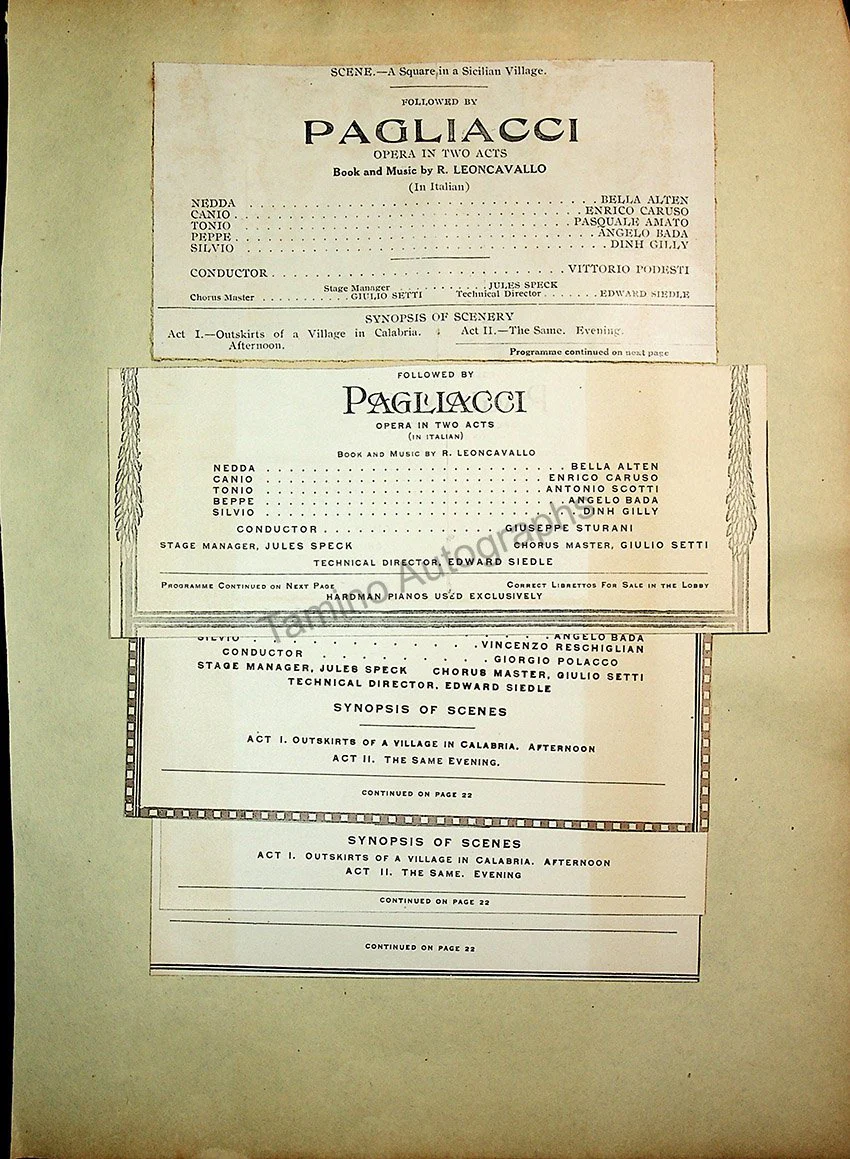 Opera Program Clip Album 1887-1919 - Image 68