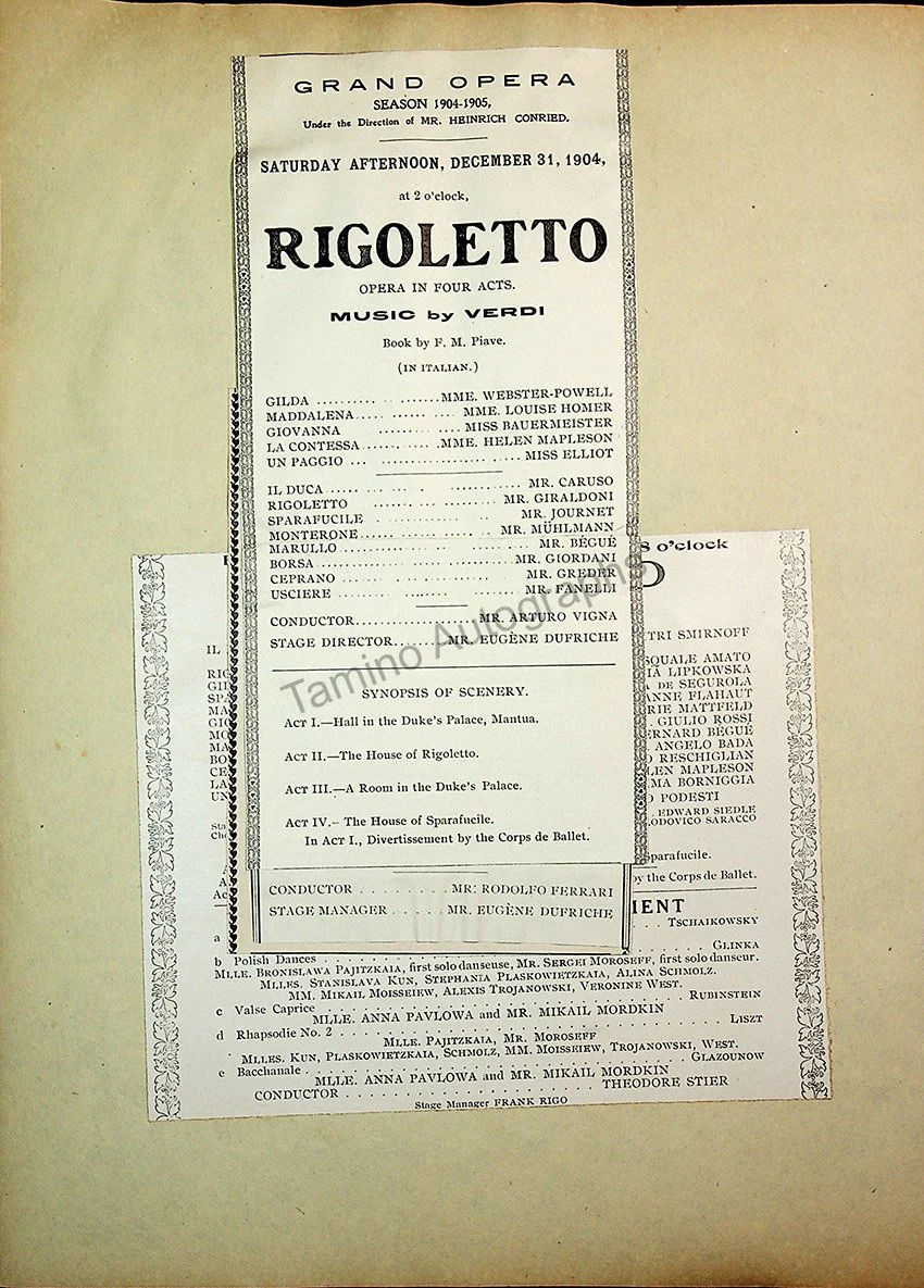 Opera Program Clip Album 1887-1919 - Image 72