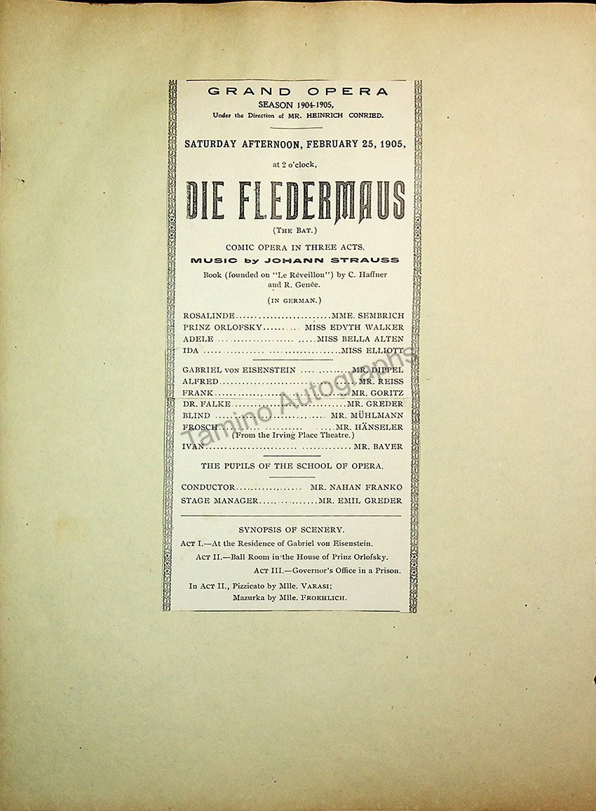 Opera Program Clip Album 1887-1919 - Image 75