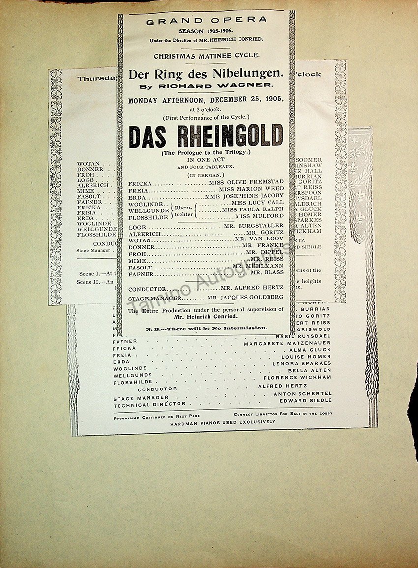 Opera Program Clip Album 1887-1919 - Image 76