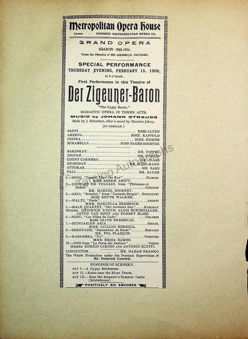 Opera Program Clip Album 1887-1919 - Image 77