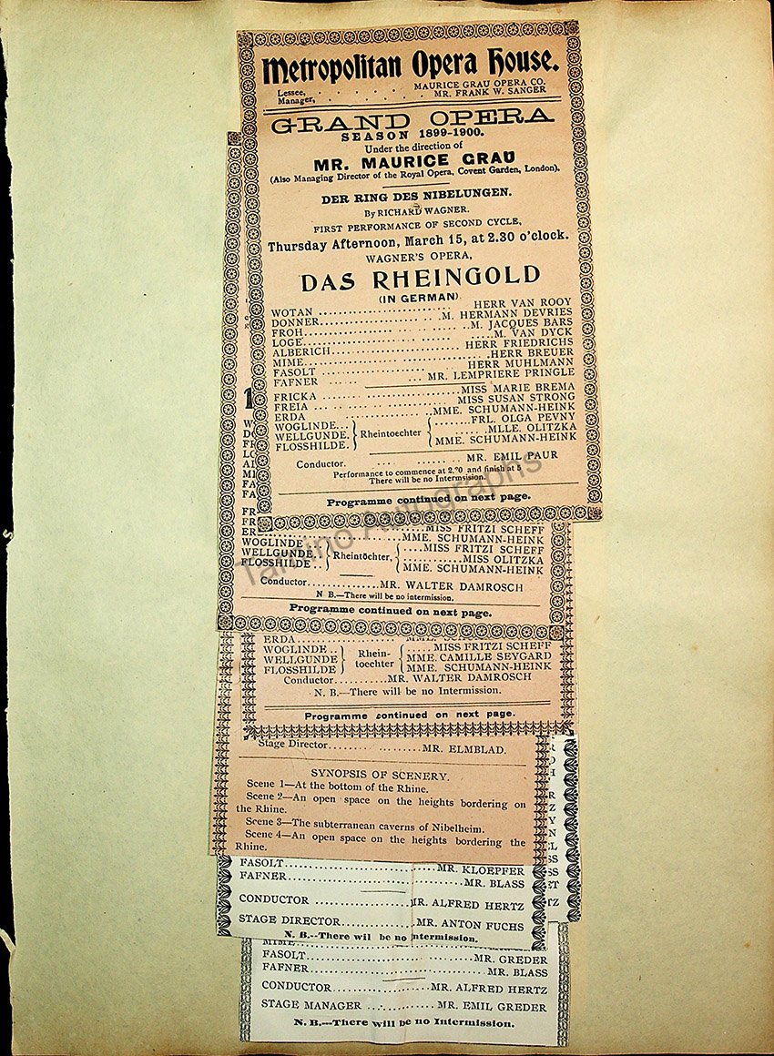 Opera Program Clip Album 1887-1919 - Image 8