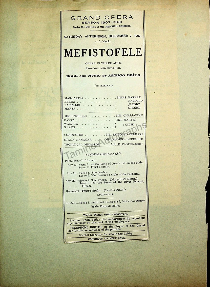 Opera Program Clip Album 1887-1919 - Image 80