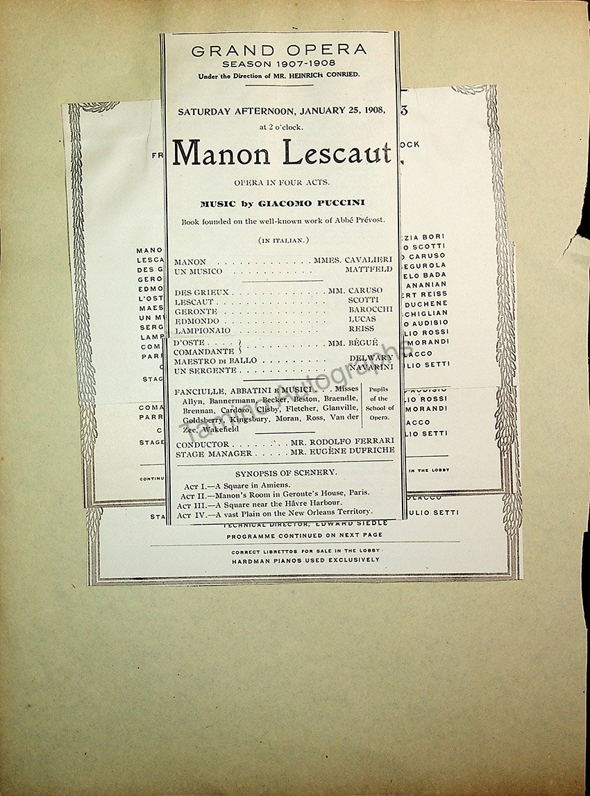 Opera Program Clip Album 1887-1919 - Image 81