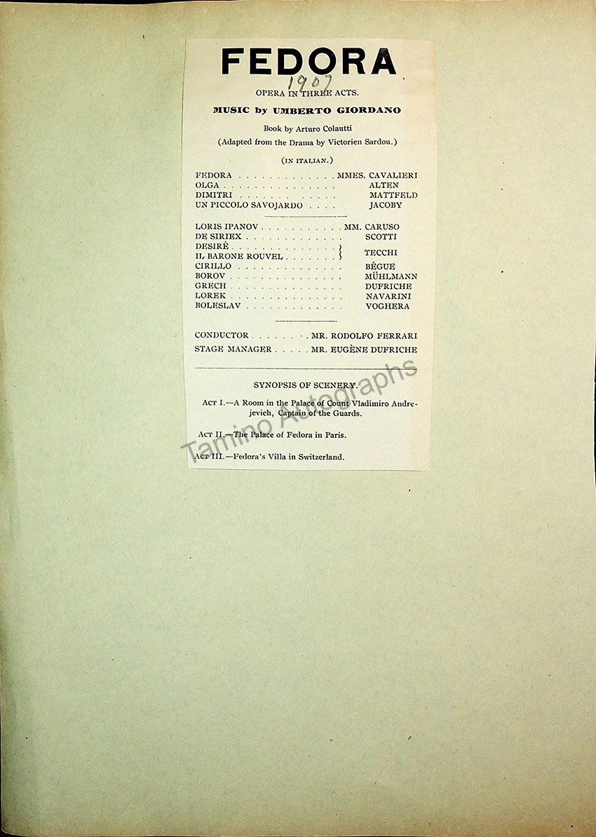 Opera Program Clip Album 1887-1919 - Image 82