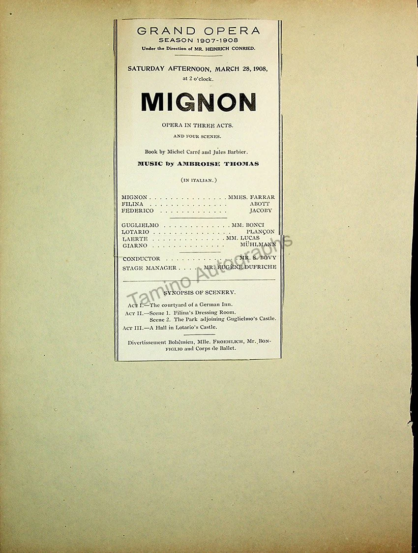 Opera Program Clip Album 1887-1919 - Image 83