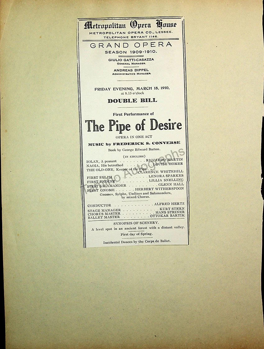 Opera Program Clip Album 1887-1919 - Image 90