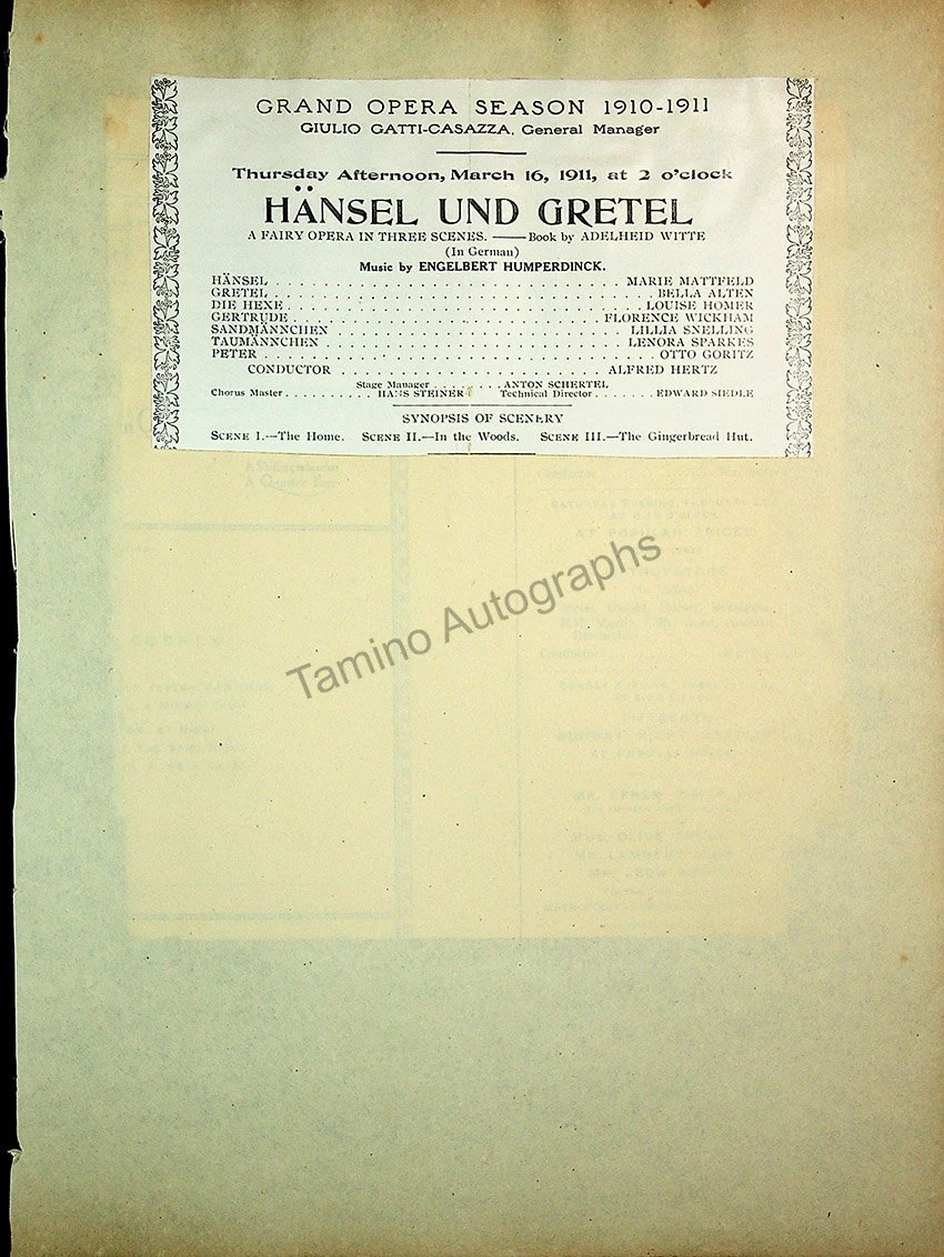 Opera Program Clip Album 1887-1919 - Image 96