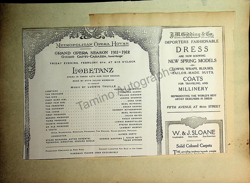 Opera Program Clip Album 1887-1919 - Image 97