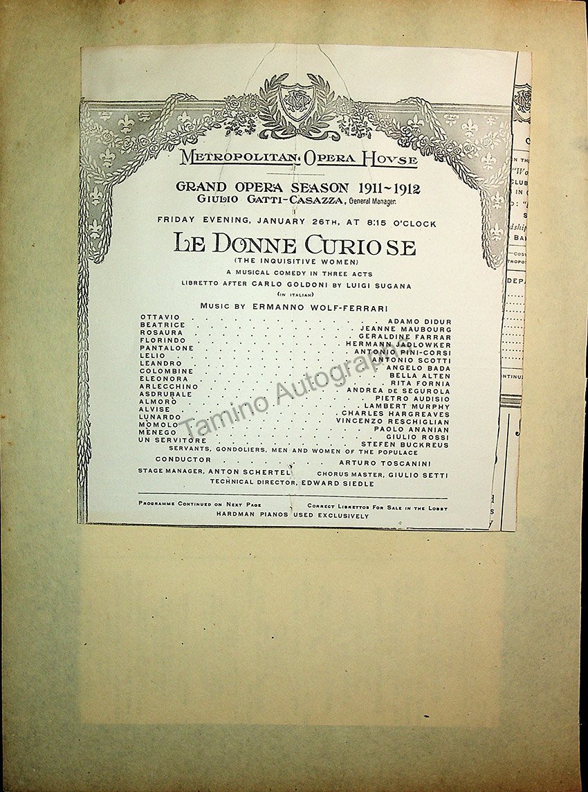 Opera Program Clip Album 1887-1919 - Image 98