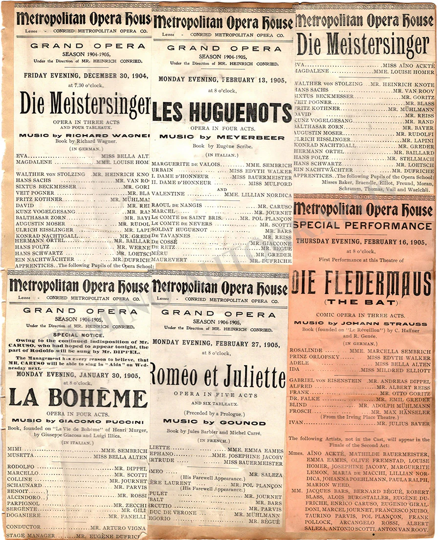 Opera Unsigned Program Clips - Set of 48 Pages - Image 18