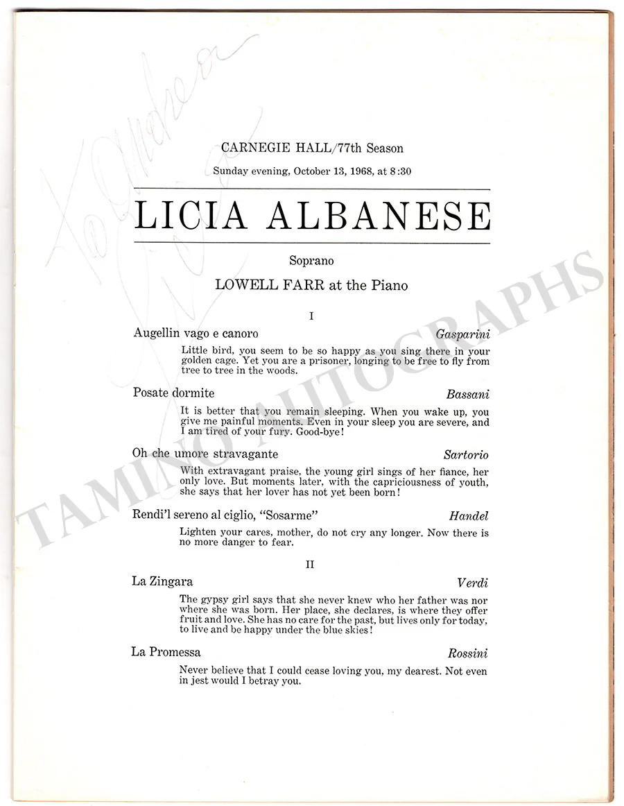 Opera Singers - Collection of 50+ Signed Cast Pages - Image 48