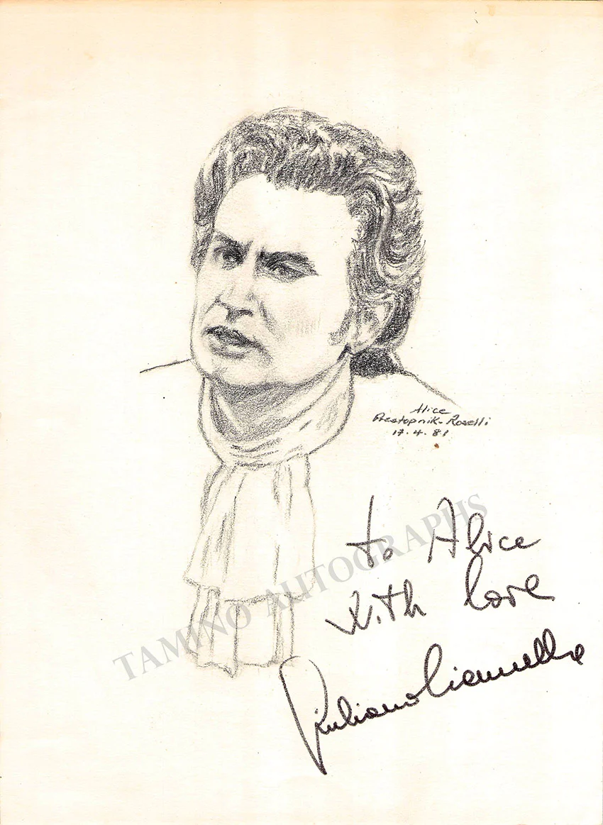 Opera Singers - Collection of 65 Signed Drawings - Image 42