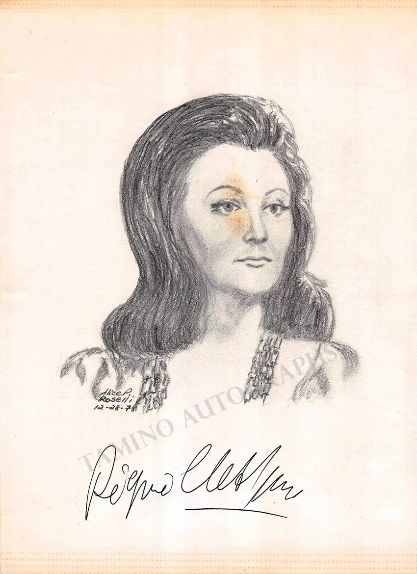 Opera Singers - Collection of 65 Signed Drawings - Image 45