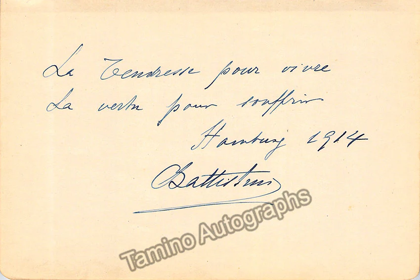 Opera Singers - Set of 6 Signed Album Pages - Image 6