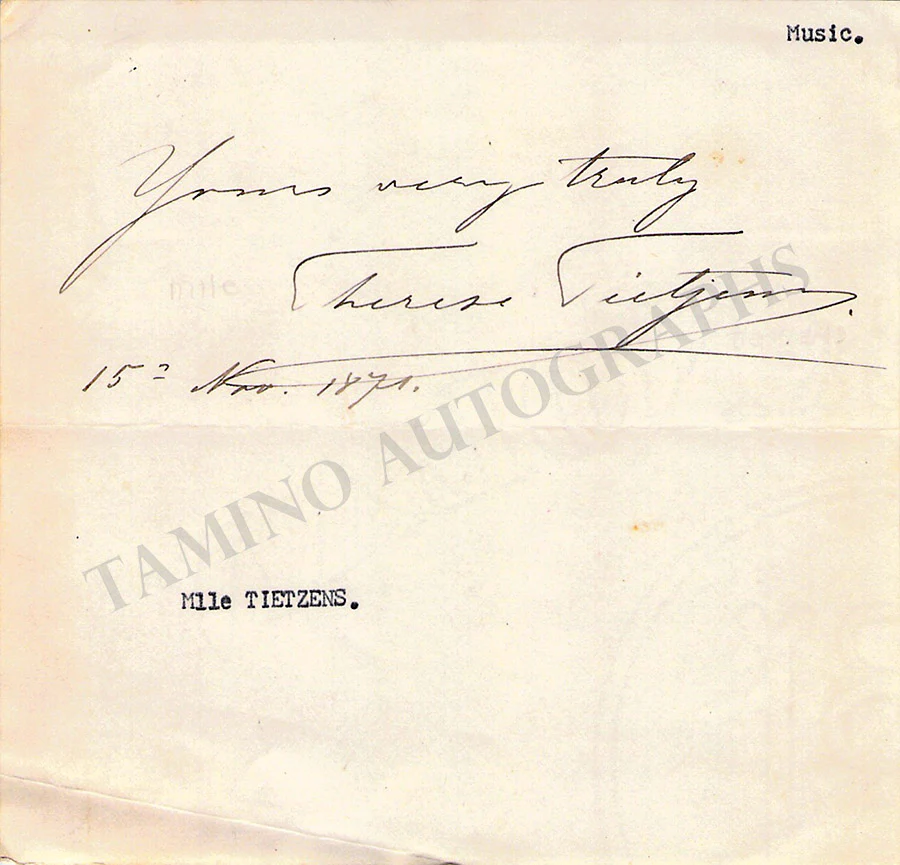Opera Singers - Signatures Late 1800s-1910 (Lot 2) - Image 11