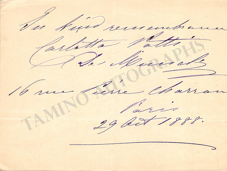 Opera Singers - Signatures Late 1800s-1910 (Lot 2) - Image 12