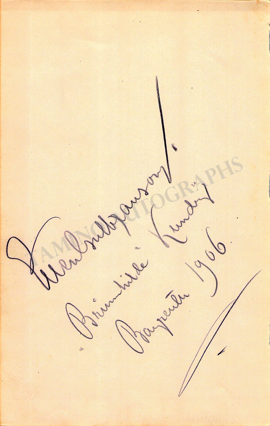 Opera Singers - Signatures Late 1800s-1910 (Lot 3) - Image 8
