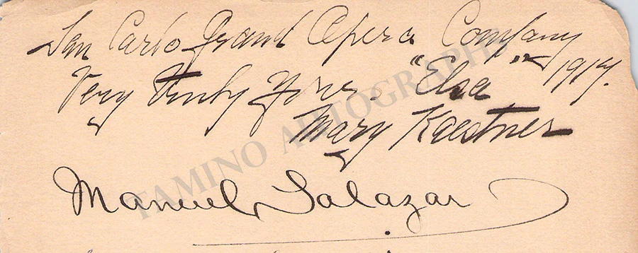 Opera Singers - Signatures Lot II 1910s-1930s - Image 79