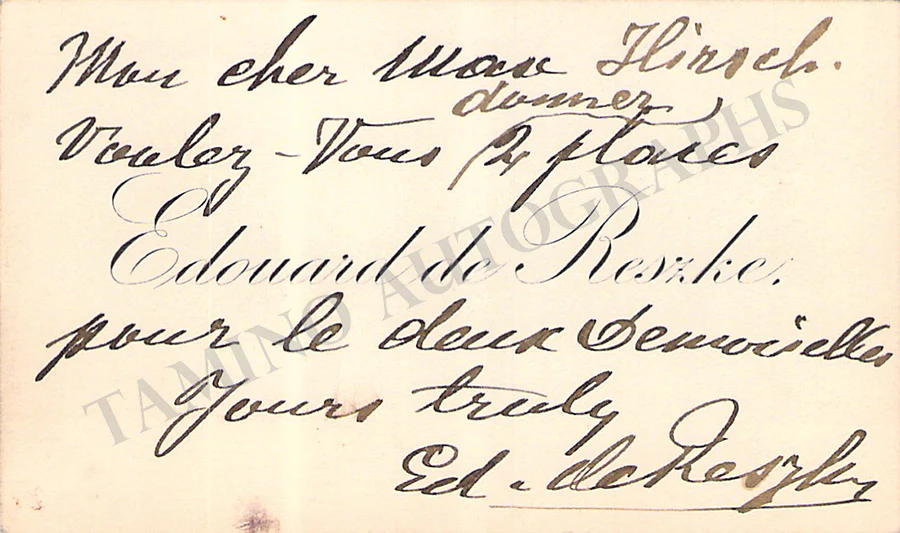Opera Singers - Signed Vintage Visiting Cards I (A - D) - Image 10