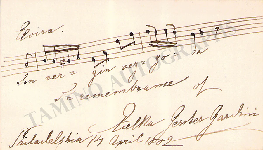 Opera Singers - Signed Vintage Visiting Cards (E - H)
