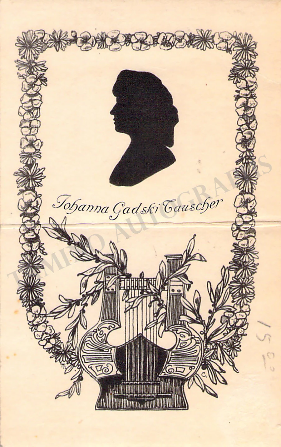 Opera Singers - Signed Vintage Visiting Cards (E - H) - Image 100