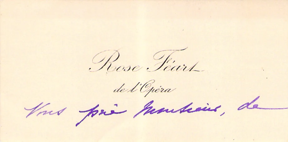 Opera Singers - Signed Vintage Visiting Cards (E - H) - Image 12