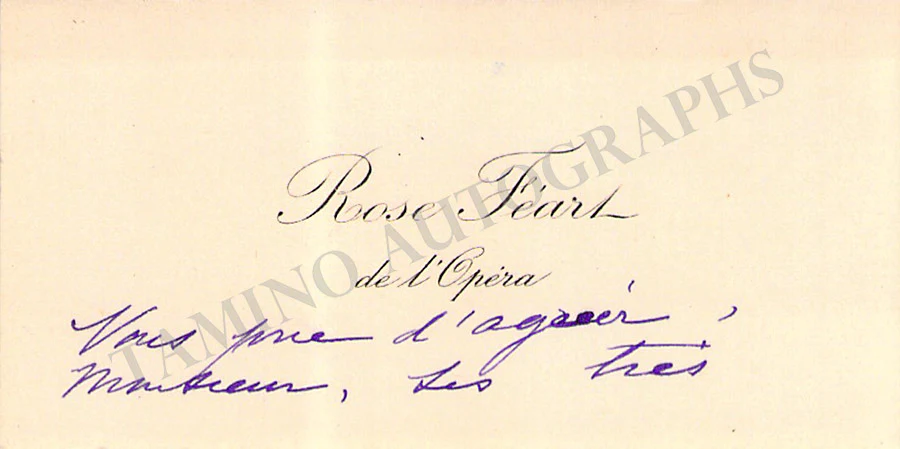 Opera Singers - Signed Vintage Visiting Cards (E - H) - Image 14