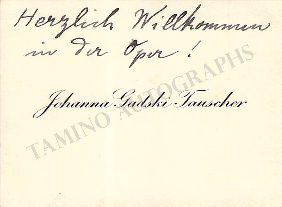 Opera Singers - Signed Vintage Visiting Cards (E - H) - Image 18