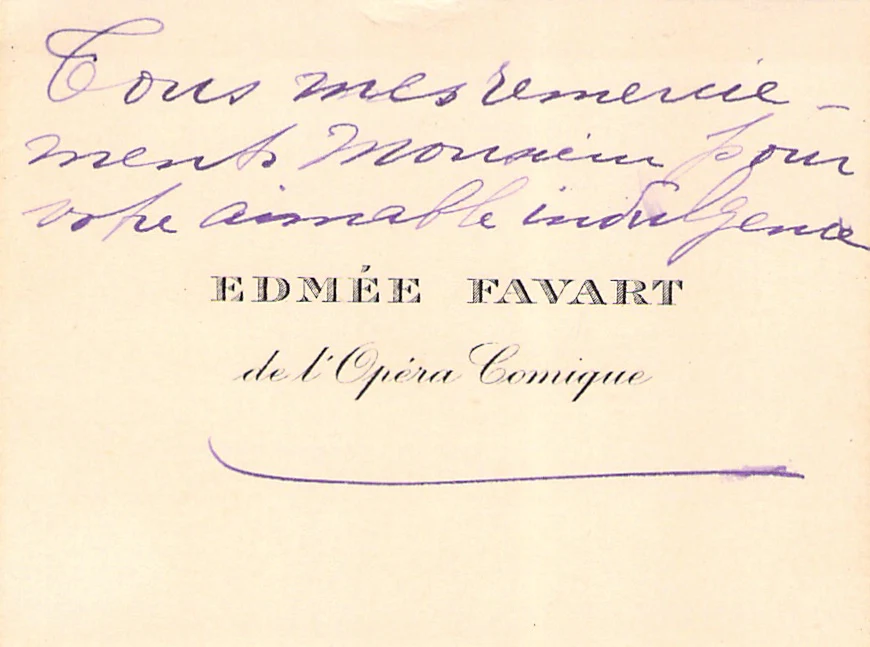 Opera Singers - Signed Vintage Visiting Cards (E - H) - Image 19