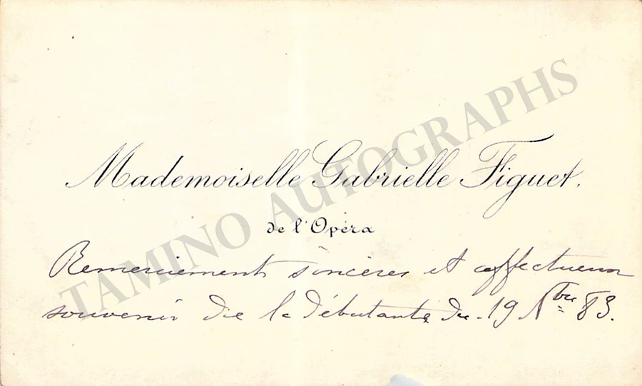 Opera Singers - Signed Vintage Visiting Cards (E - H) - Image 24