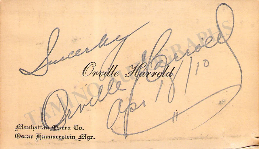 Opera Singers - Signed Vintage Visiting Cards (E - H) - Image 35